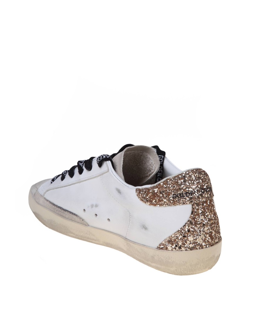 Golden Goose Leather And Suede Sneakers In White