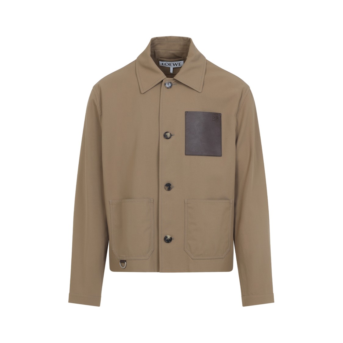 ジャケット Loewe Cotton-Blend Jacket Draped jacket in cotton and silk Black - LOEWE