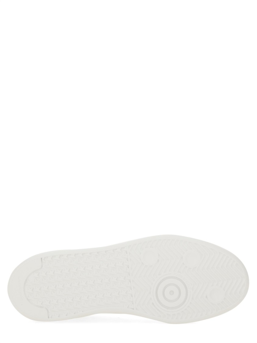 Golden Goose Mens Silver Com Pure Star Bio Logo-print Faux-leather Low-top Trainers In White