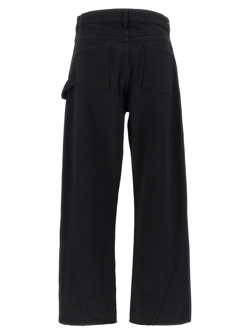 Jw Anderson J. W.anderson 'twisted Workwear' Jeans In Black