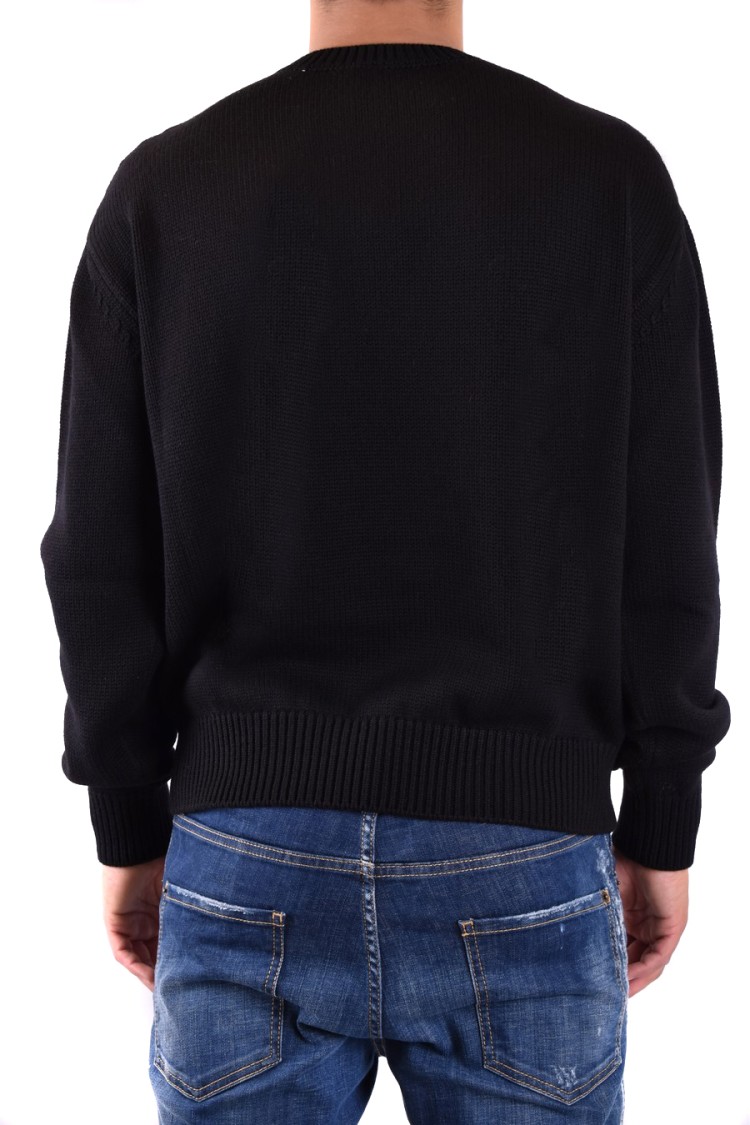 Dsquared2 Man Sweater Black Size L Wool, Polyamide, Cotton, Mohair Wool, Alpaca Wool