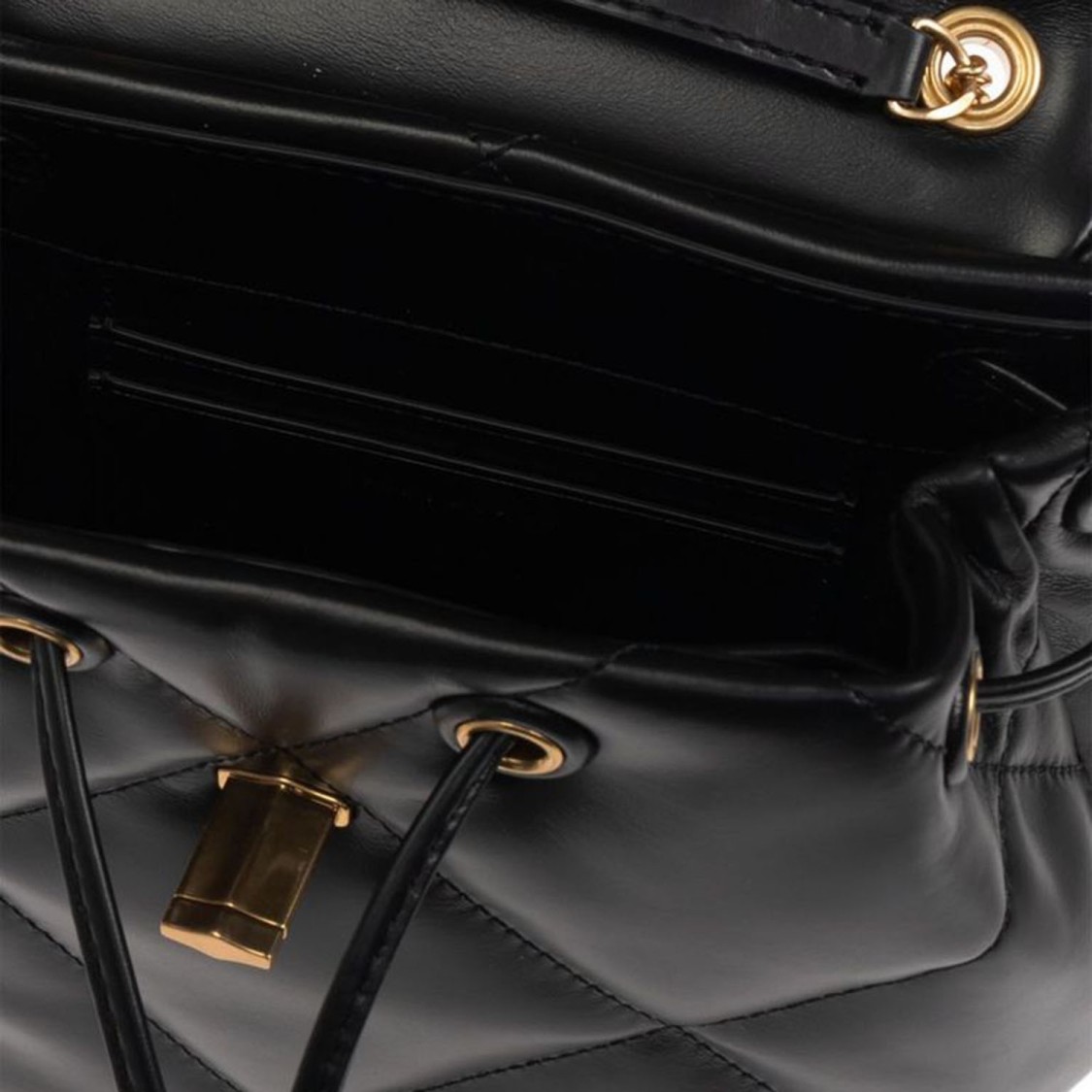 Tory Burch Mini Kira Diamond Quilt Backpack In Black