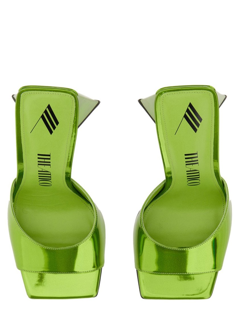 Shop Attico The Mule Devon In Green