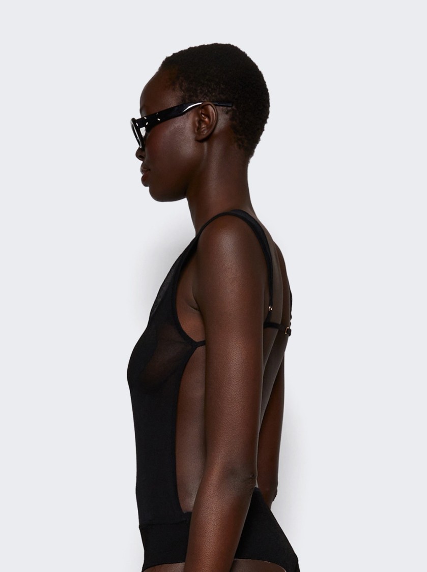 Shop Jacquemus Platano Bodysuit Black