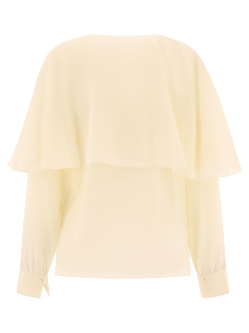 Chloé Silk Georgette Blouse In Neutral