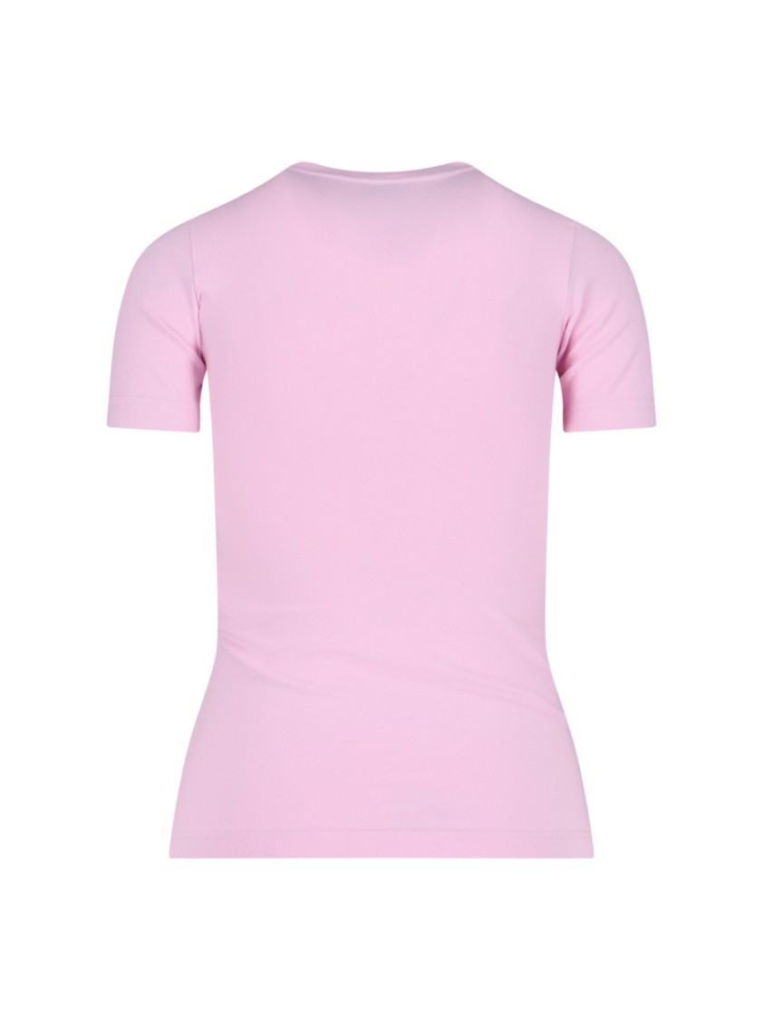 Balenciaga "beverly Hills" Stretch Jersey T-shirt – Pink