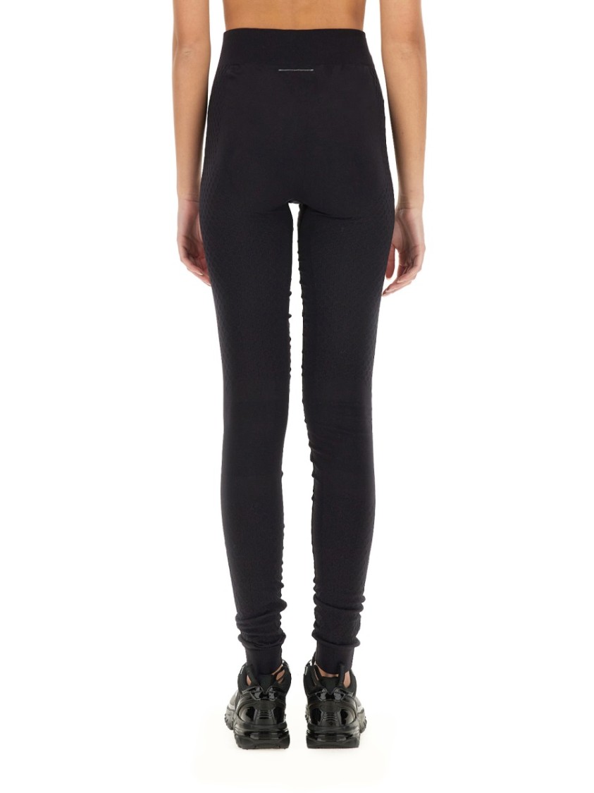 Mm6 By Maison Margiela X Salomon Leggings With Logo In Black