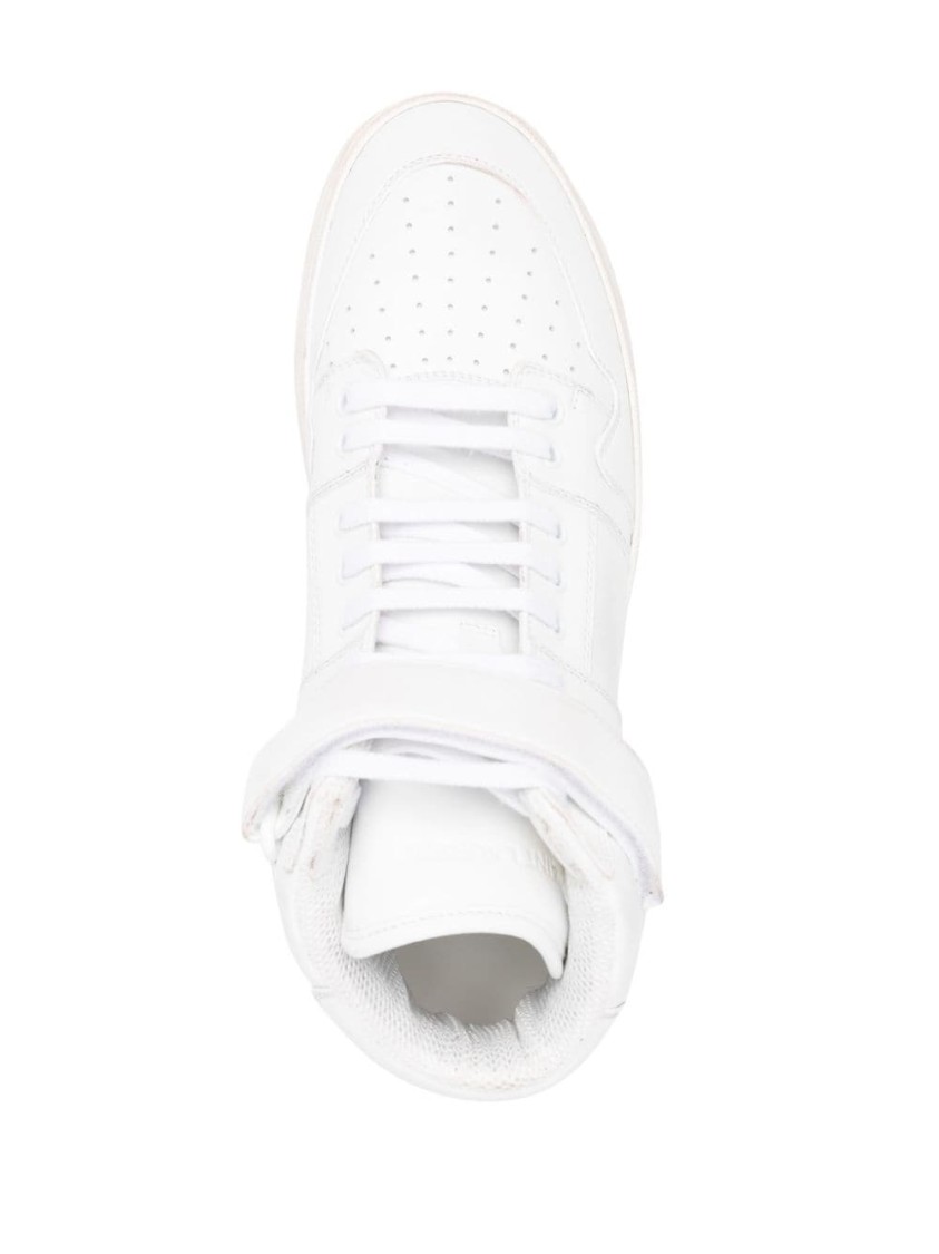 Saint Laurent Men's Lax Sneakers In White