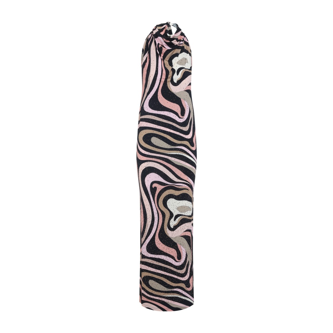 Pucci Form-fitting Evening Dress With Abstract Pattern In Multi