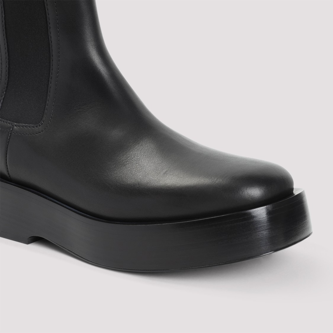 Shop Bottega Veneta Torino Chelsea Boots In Black