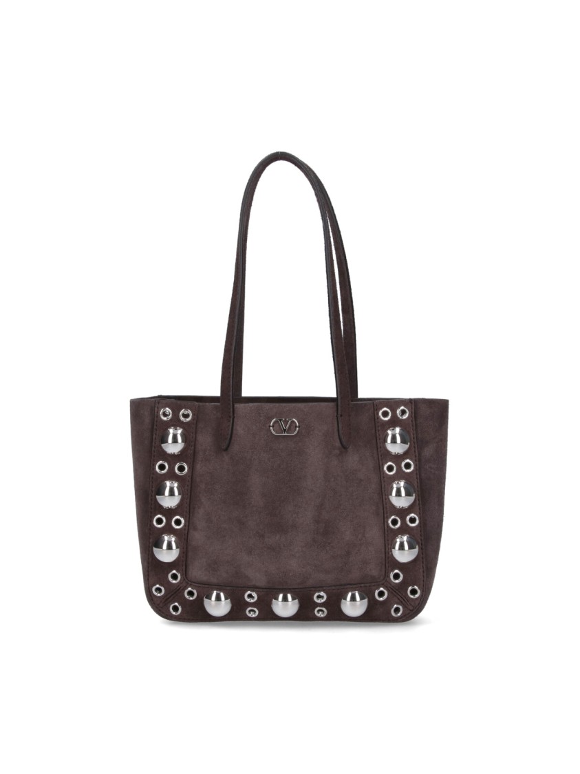 Valentino Garavani Mini 'Nellcôte' Tote Bag  Brown