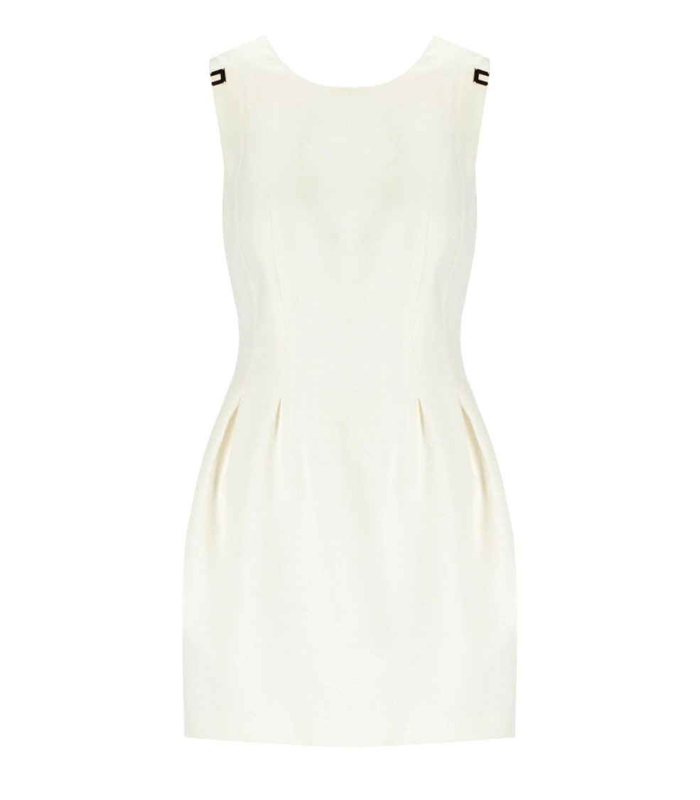 オールインワン・サロペット Elisabetta Franchi Linen Blend Mini Dress Elisabetta Franchi Linen Blend Mini Dress | THE LIST