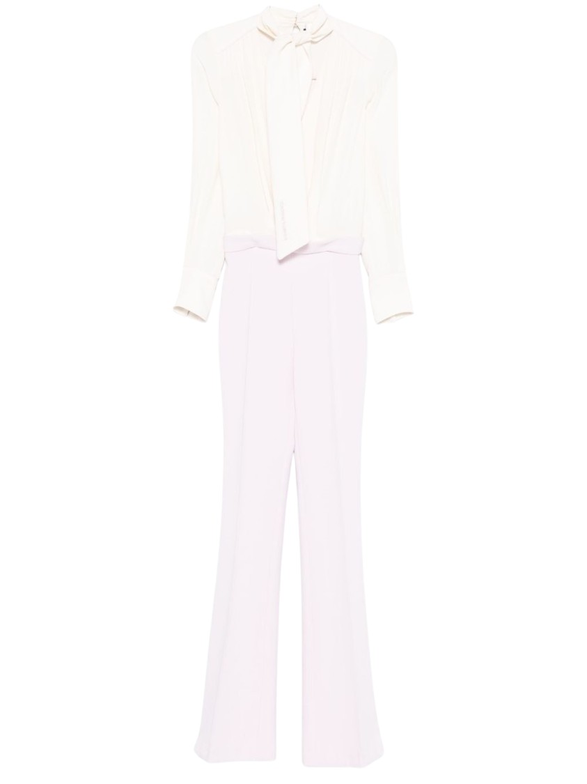 Elisabetta Franchi Chain-embellished Jumpsuit In White