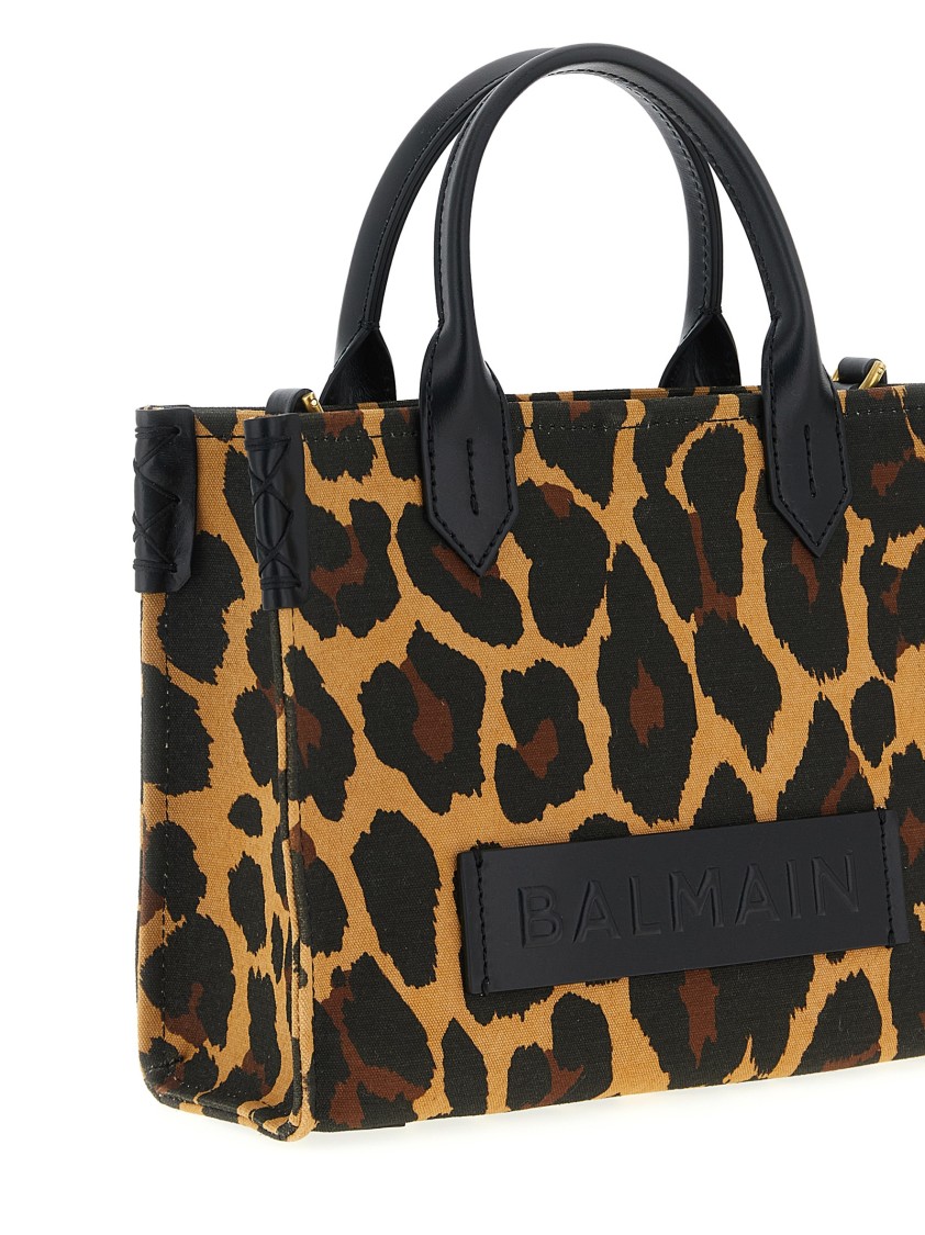 Balmain Small 'b-army' Shopping Bag In Brown