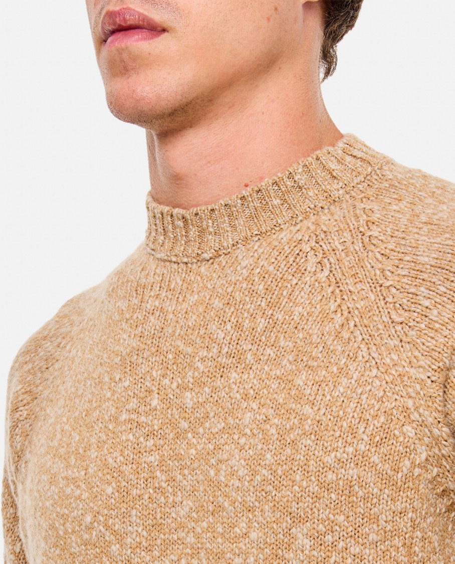 Drumohr Round Neck Sweater In Brown