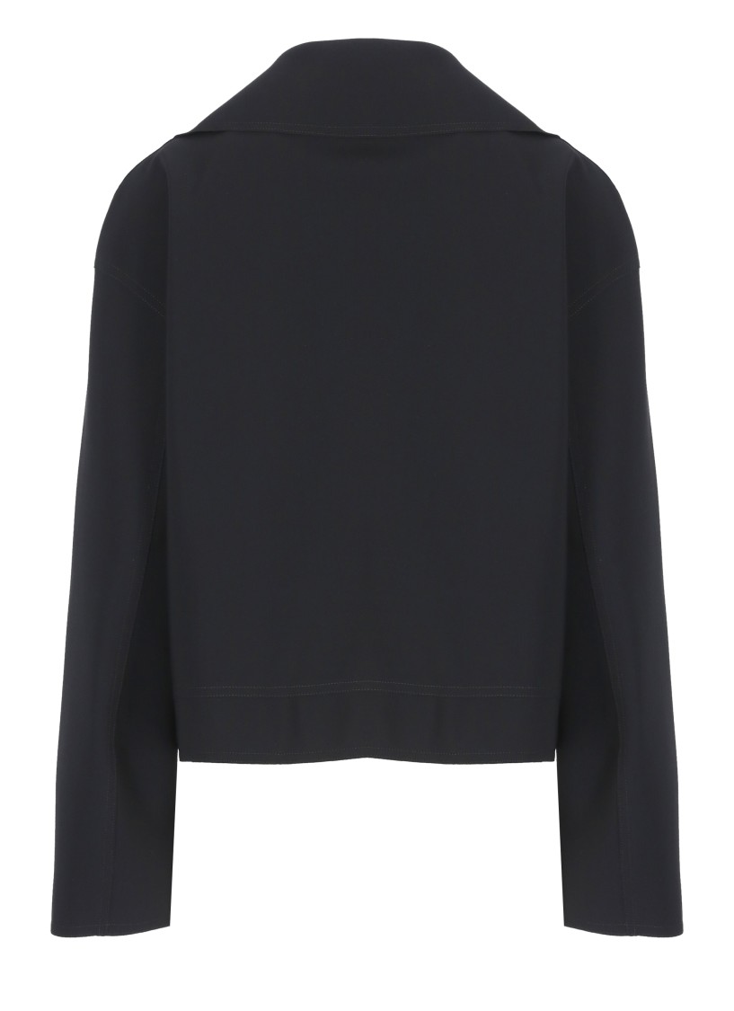 Herno Biker Jacket With Asymmetrical Zip Closure