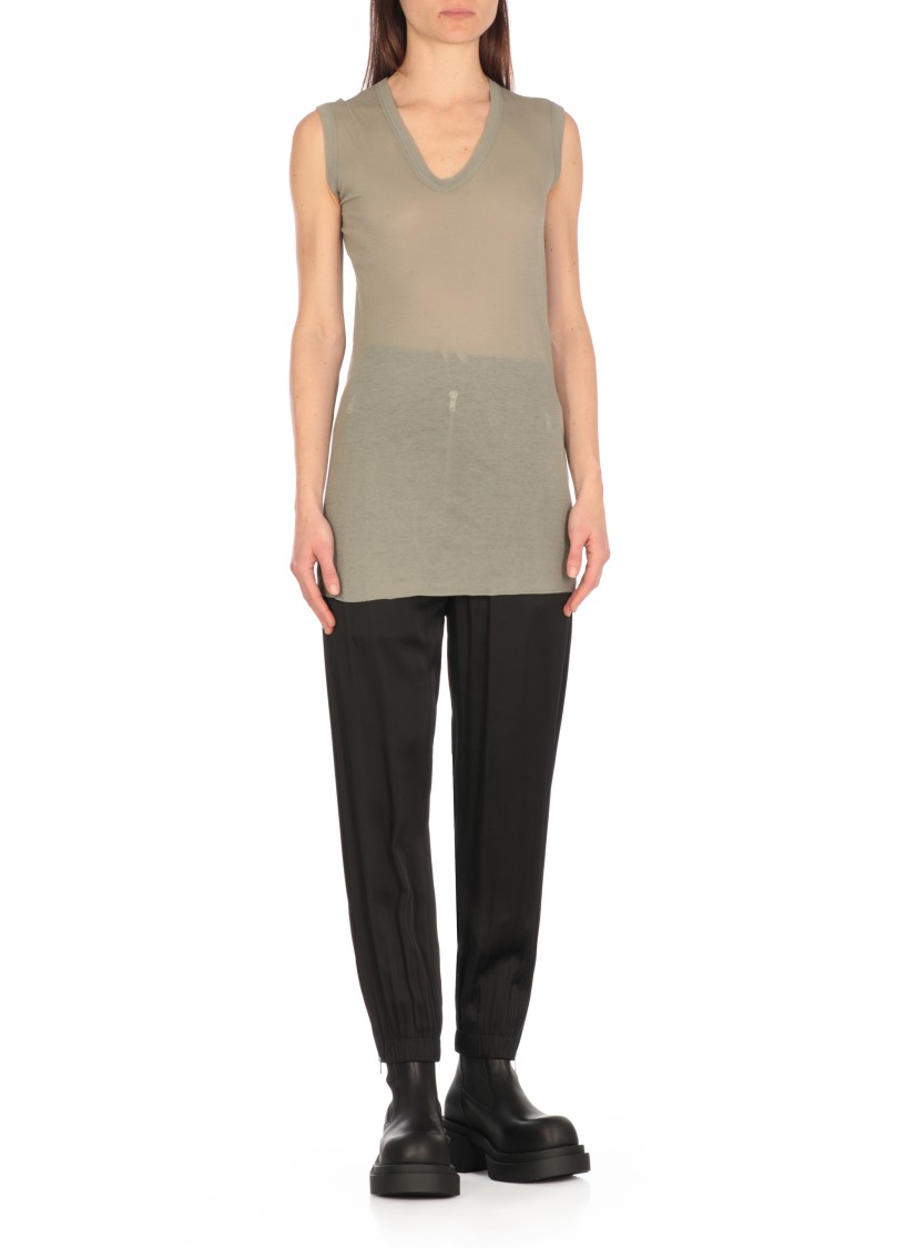 Rick Owens Green Cotton Top In Green