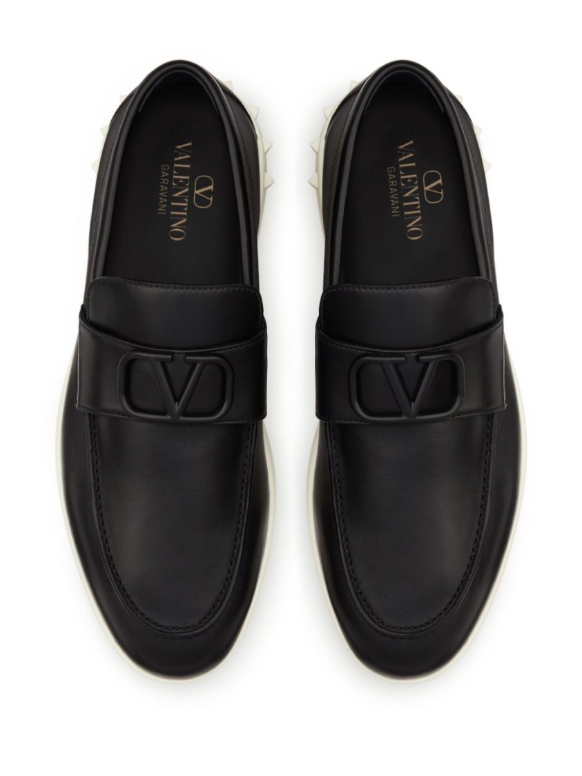 Valentino Garavani Vlogo Signature Slip-on Shoes With Rockstud Details
