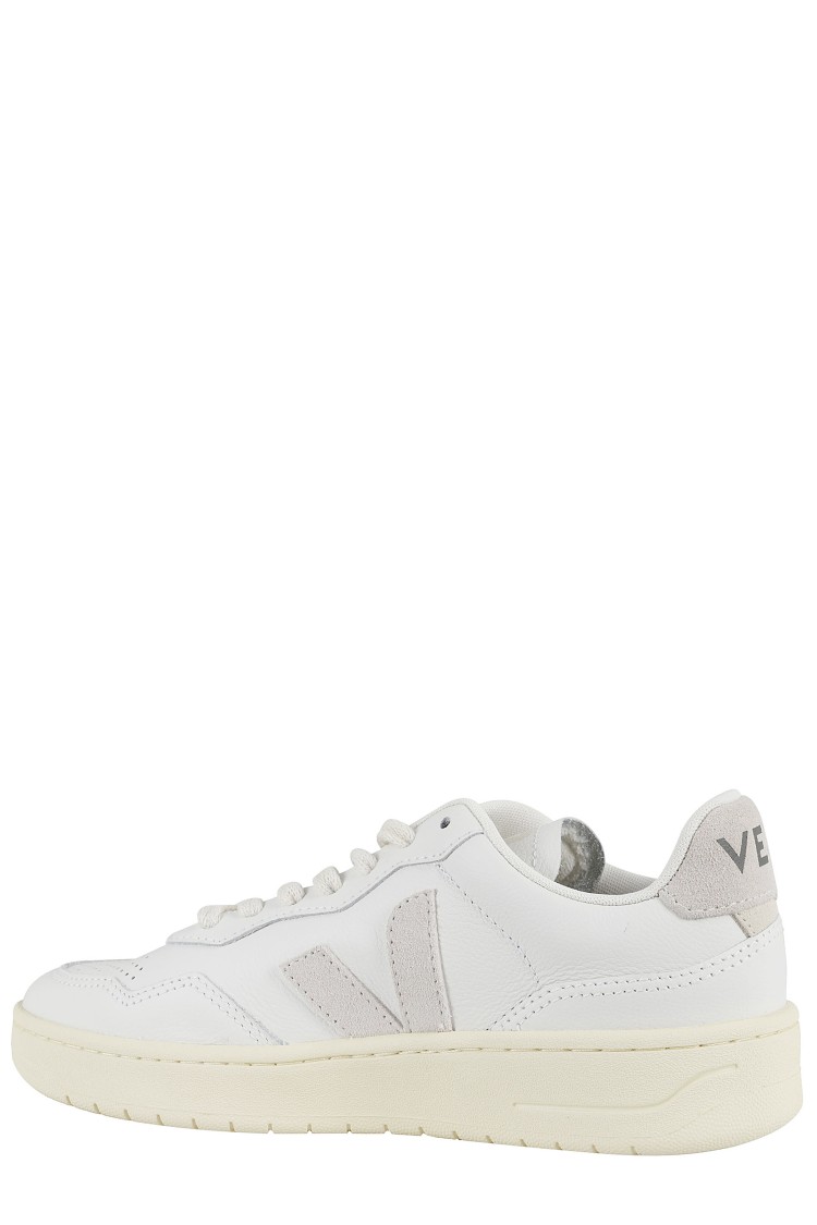 Shop Veja V-90 Sneakers In White