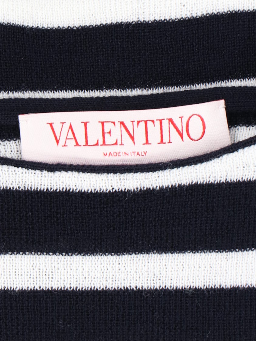 Valentino Striped Intarsia-knit Jumper