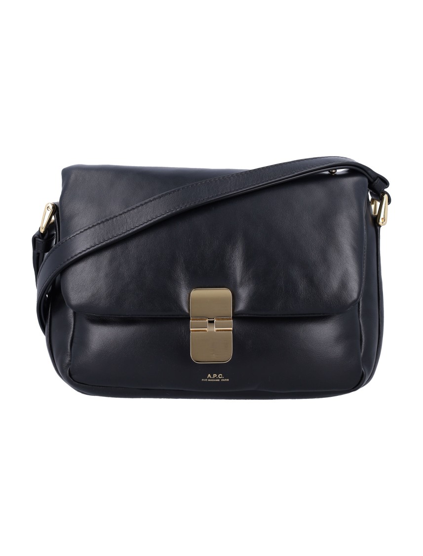 Apc A.p.c. Grace Soft Leather Bag In Black