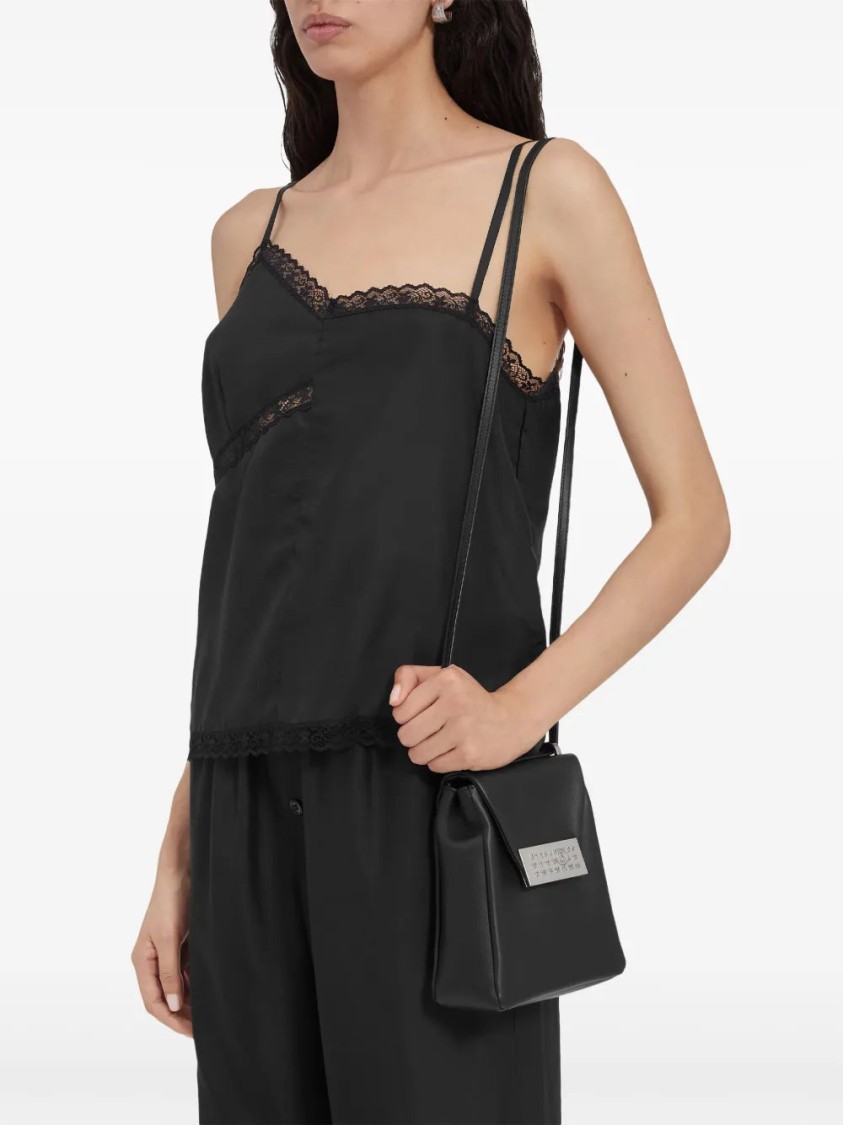 Shop Mm6 Maison Margiela Mm6 By Maison Margiela Small Numeric Shoulder Bag In Black