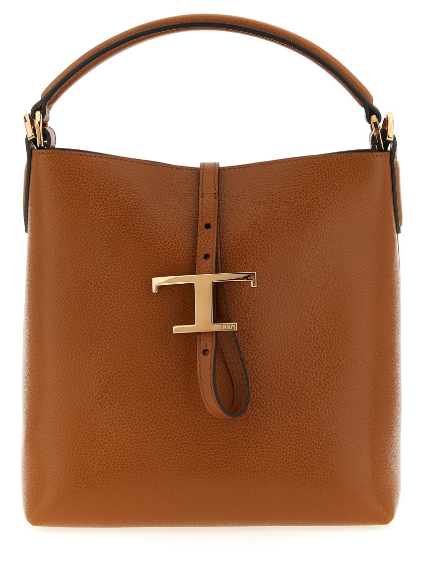 Tod's 't Timeless' Mini Bucket Bag In Brown