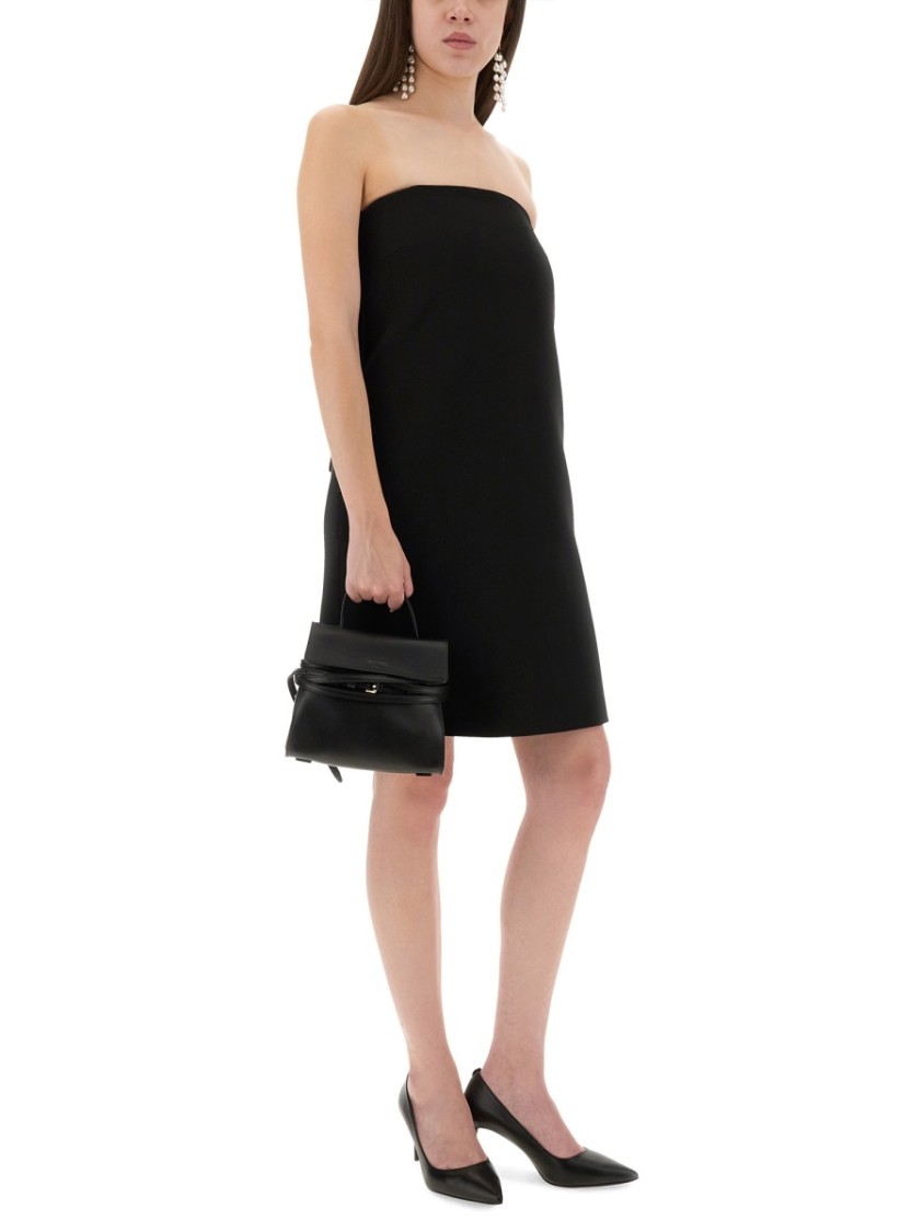 オールインワン・サロペット Moschino Strapless Bandage Sheath Dress With Bow Detail Moschino Strapless Bandage Sheath Dress With Bow Detail