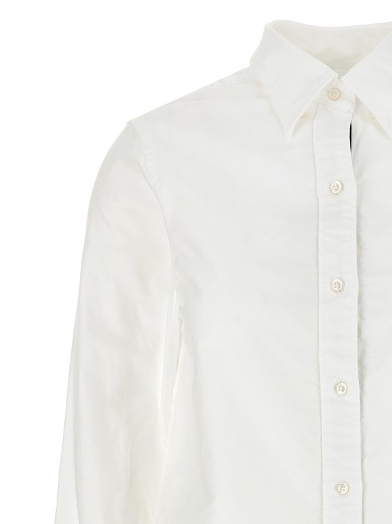 ワンピース THOM BROWNE 'RWB' chemise dress White Thom Browne 'Rwb' Chemise Dress Midi in White | THE LIST