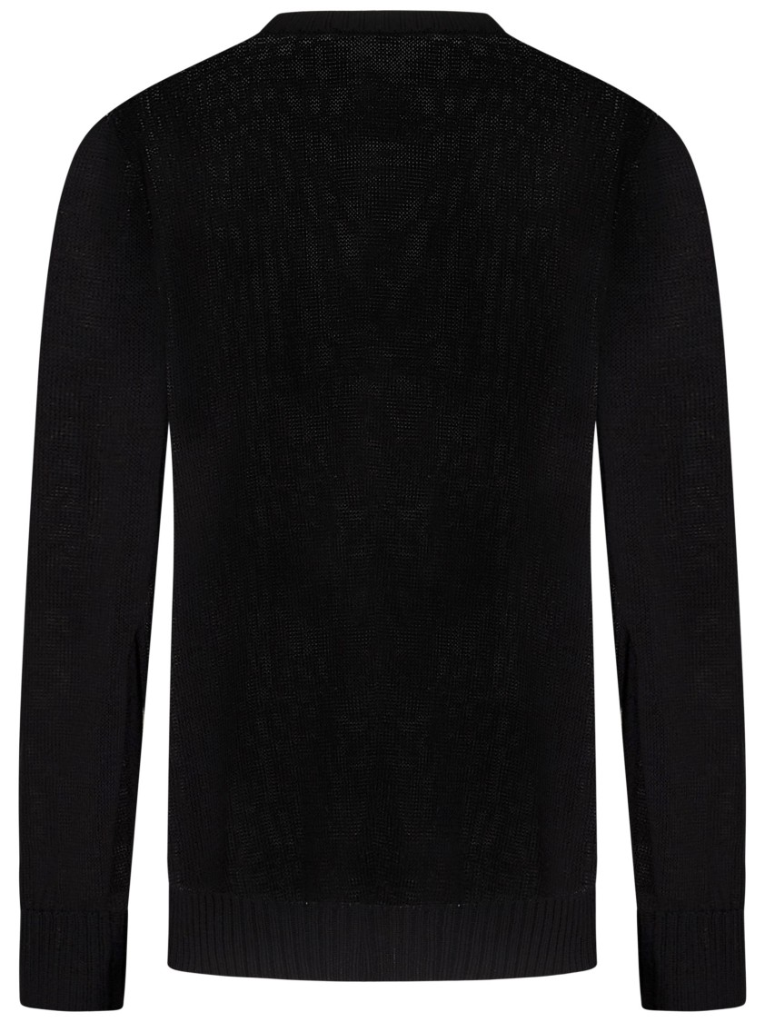 Jil Sander Fine Open-stitch Knit Crewneck Sweater