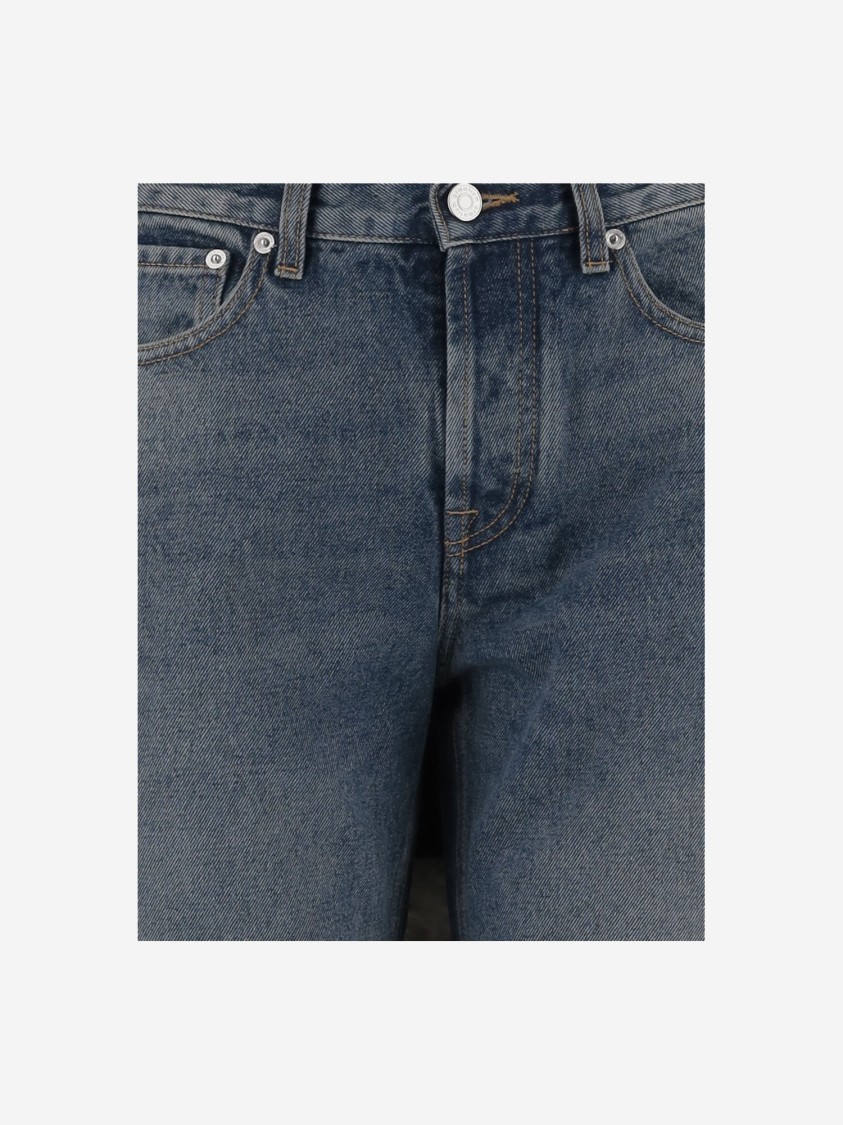 Armarium Washed Denim Jeans With Classic Five-pocket Design
