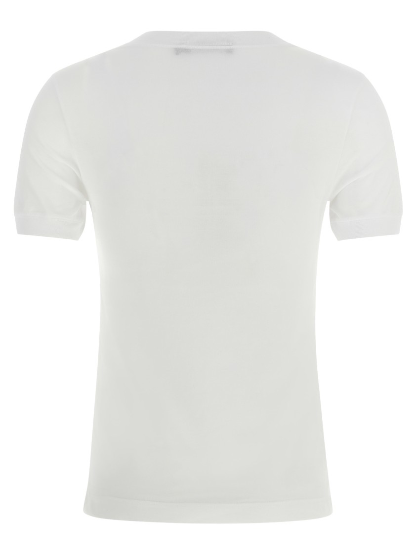 Dolce & Gabbana Cotton Crewneck T-shirt In White