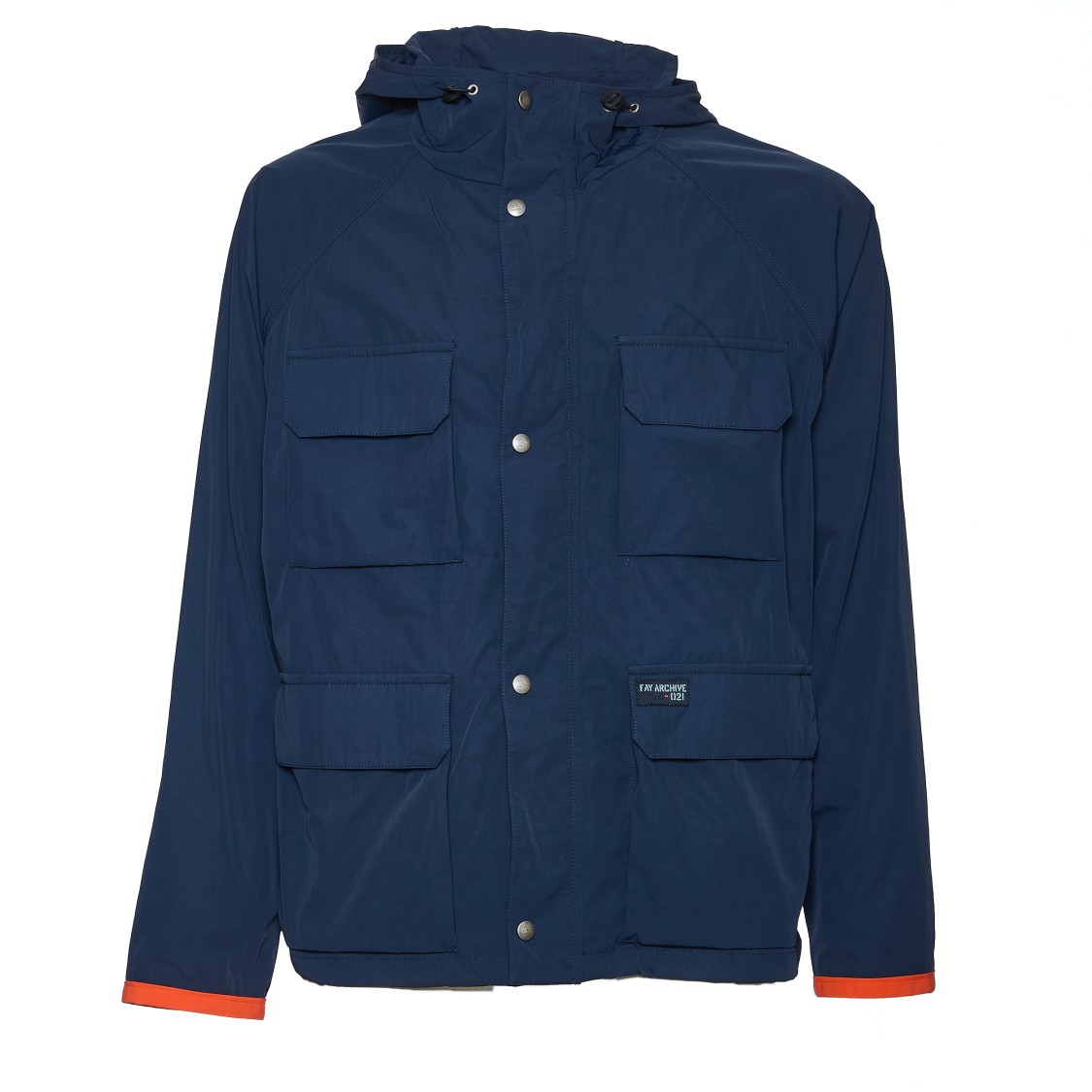 Fay Archive Windbreaker Jacket In Rep Nylon