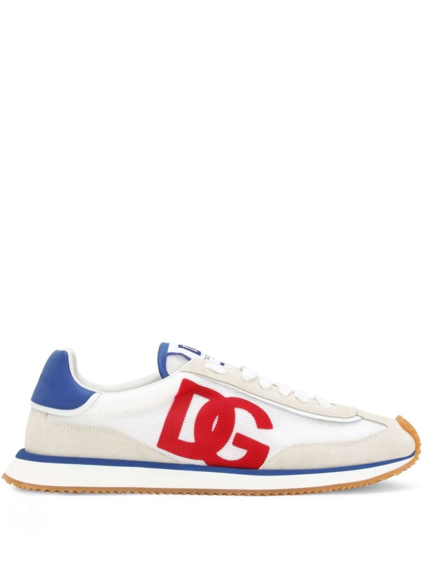 Dolce & Gabbana Cushion Low-top Sneakers Featuring Contrasting Elements In White