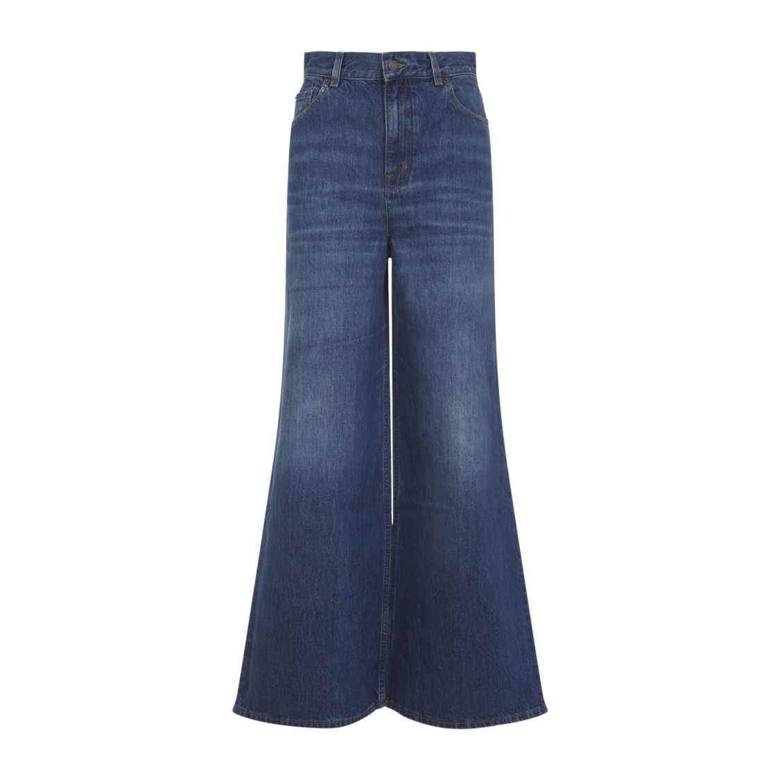 Chloé High-waist Wide-leg Denim Jeans In Blue