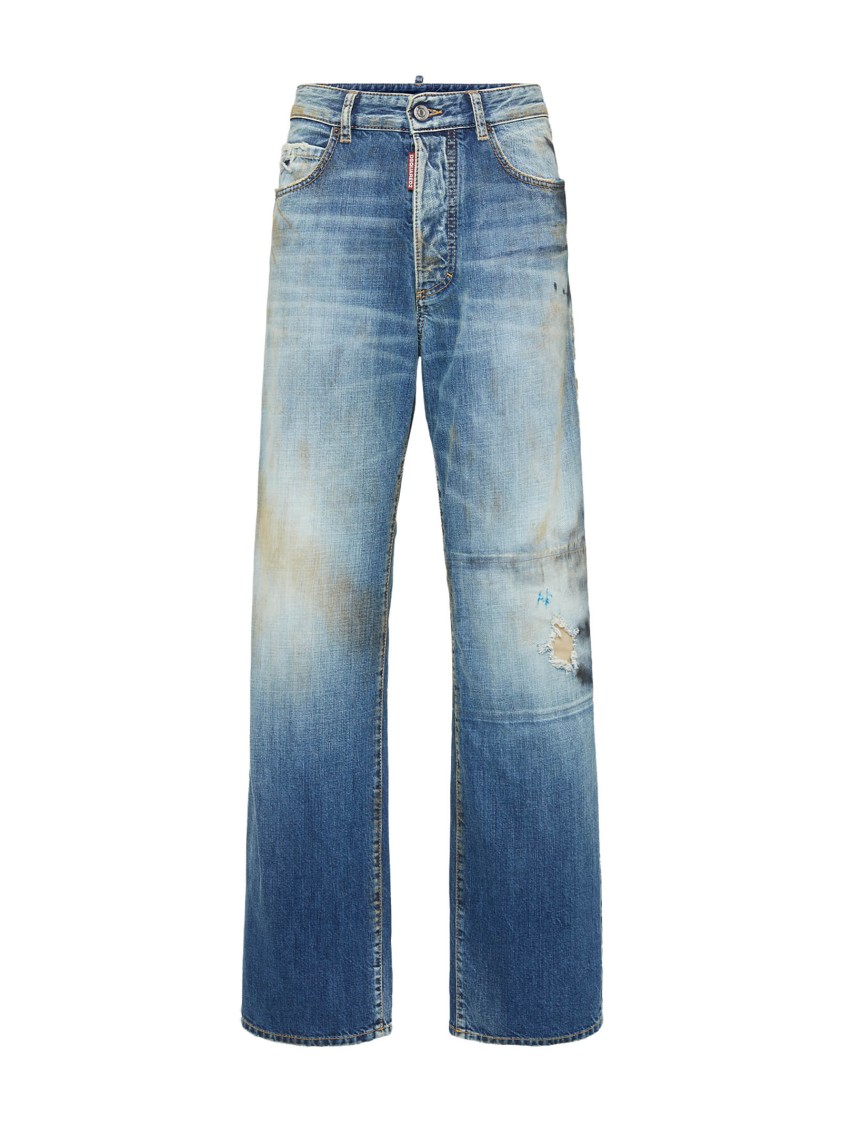 Shop Dsquared2 Distressed Denim Jeans In Medium Rusty Nail Wash