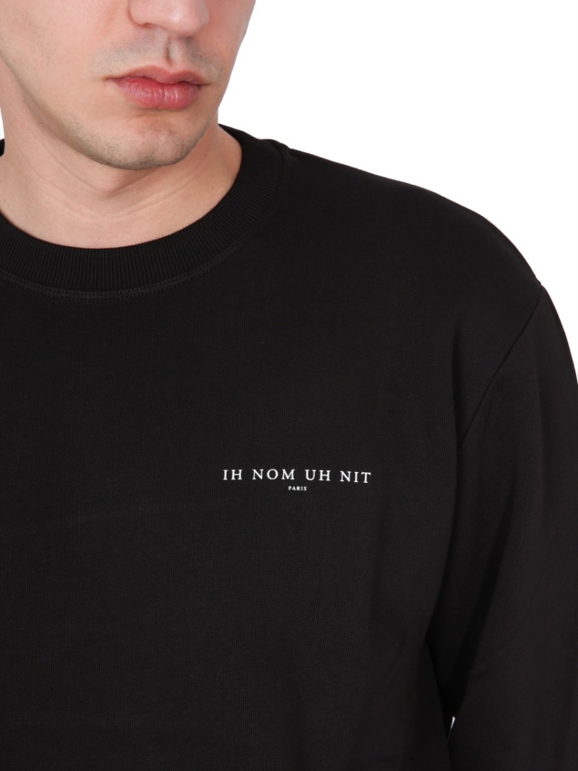 Ih Nom Uh Nit Crown Mask Print Sweatshirt