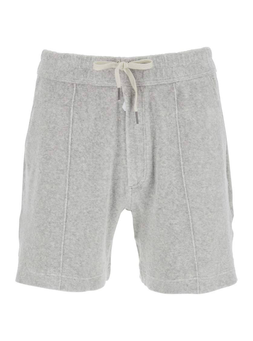 TOM FORD TOM FORD GREY COTTON BLEND SHORTS
