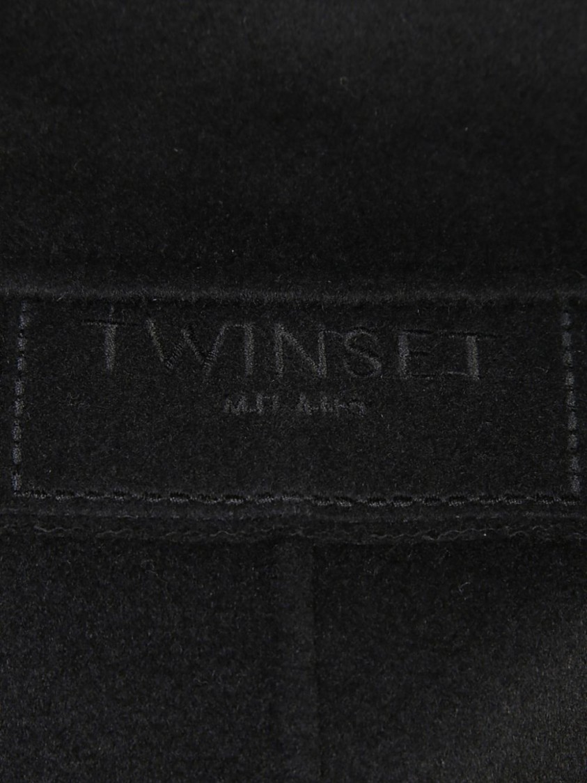 Twinset Twin-set Coats In Black