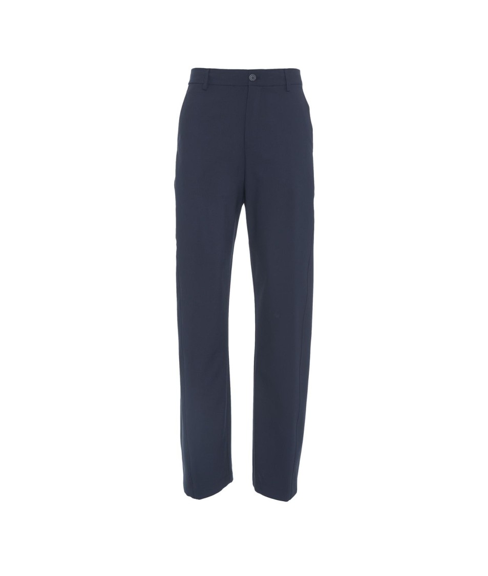 SEMICOUTURE SEMI COUTURE TAILORED WIDE LEG TROUSERS IN VIRGIN WOOL BLEND