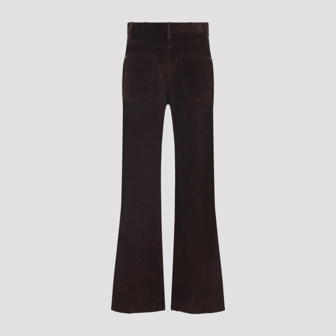 Brunello Cucinelli High-waisted Dark Red Corduroy Pants With Textured Rib Pattern In Black