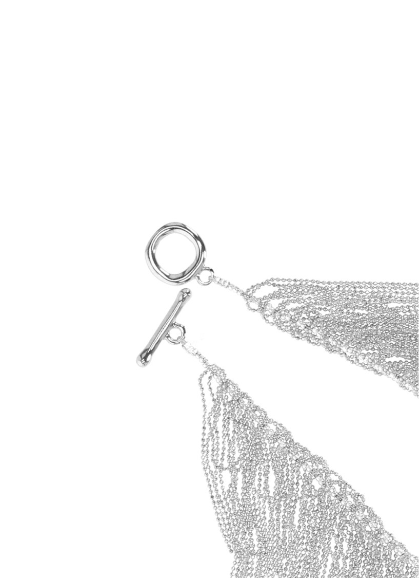Fabiana Filippi Necklace With Fringes In Metallic