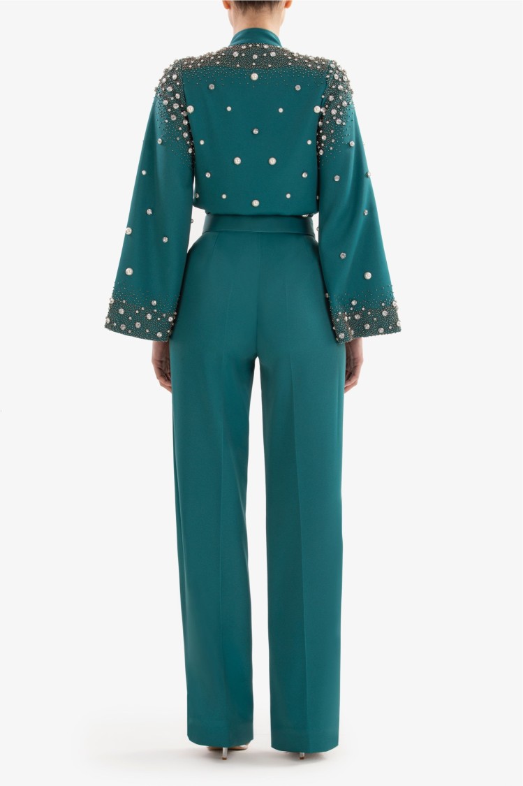 Saiid Kobeisy Straight Pants In Green
