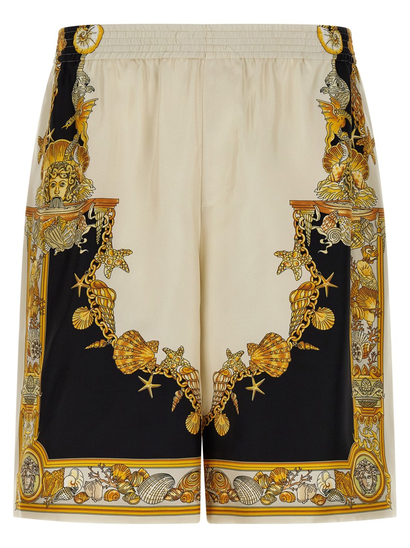 Versace Coral Theatre Bermuda And Short Multicolor In Brown