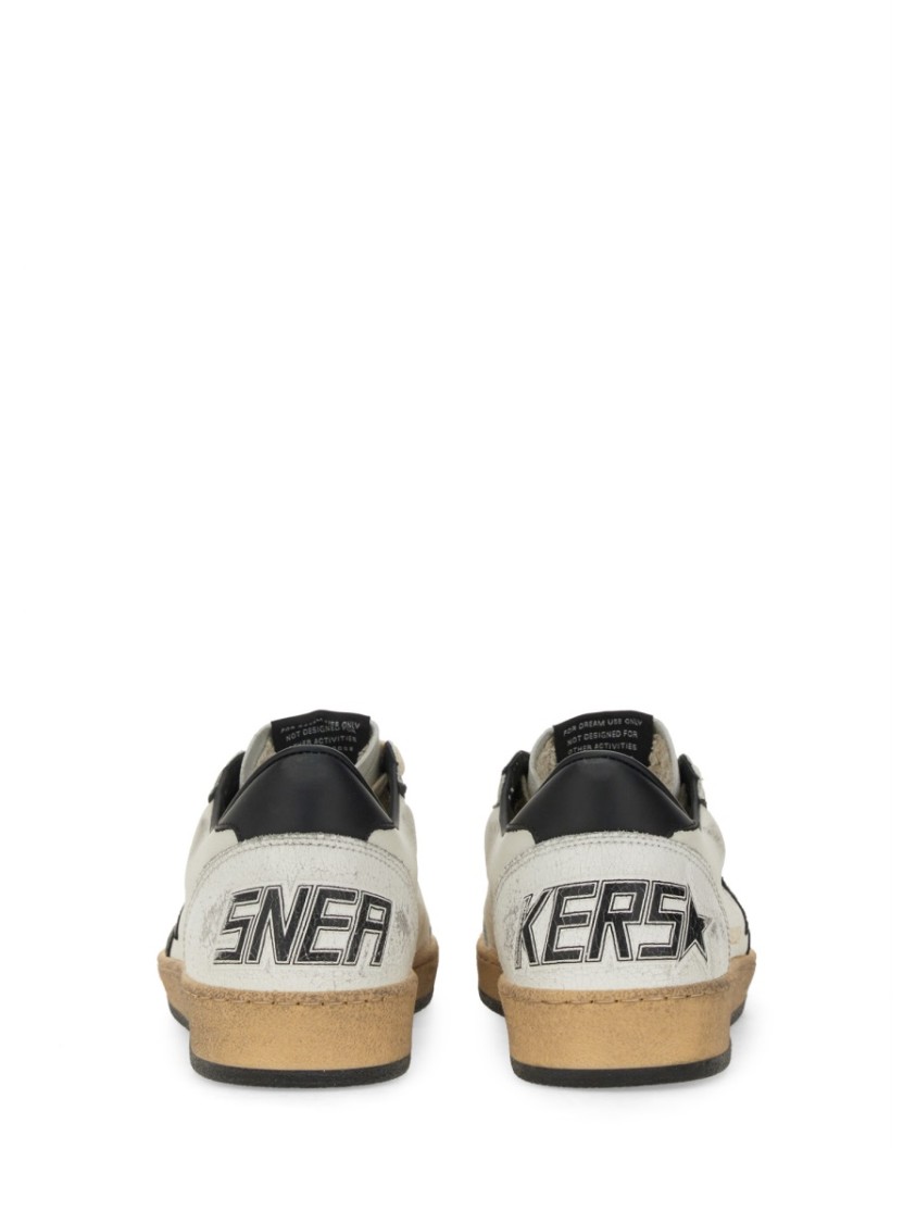 Golden Goose Ballstar Nappa Upper Leather Star And Heel Crack Toe And Spur In Brown