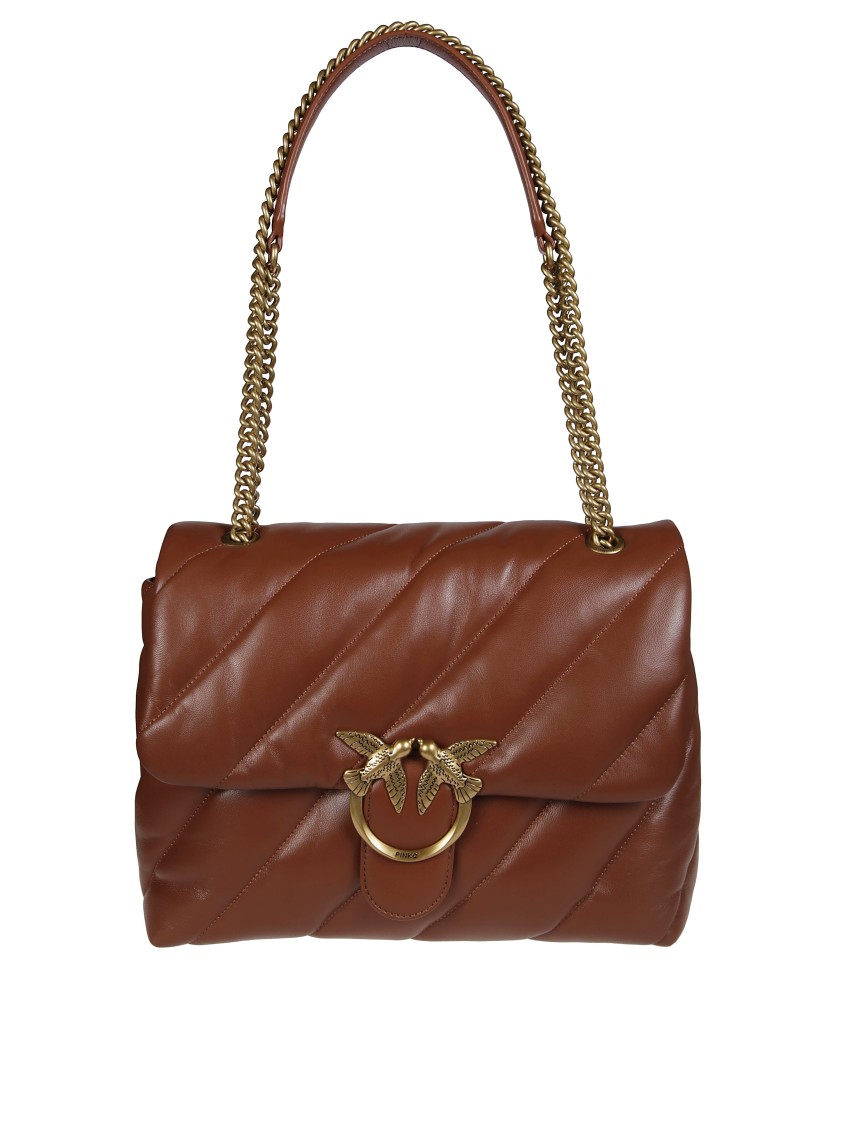 Pinko Love Berry Shoulder Bag In Red