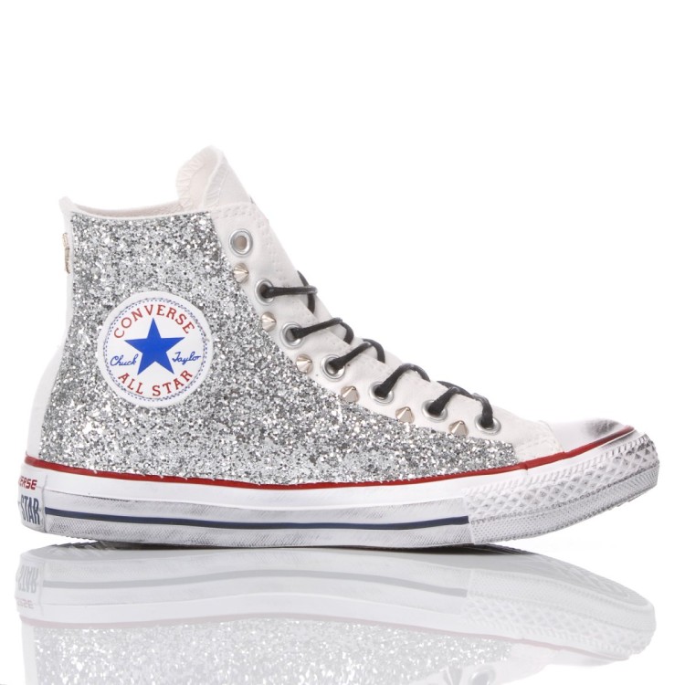 Converse Femme Converse Paillette Converse Blanche Bout Argent