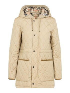 ブルゾン Burberry Flax Beige Quilted Medium Jacket Burberry Flax Beige Quilted Medium Jacket | THE LIST