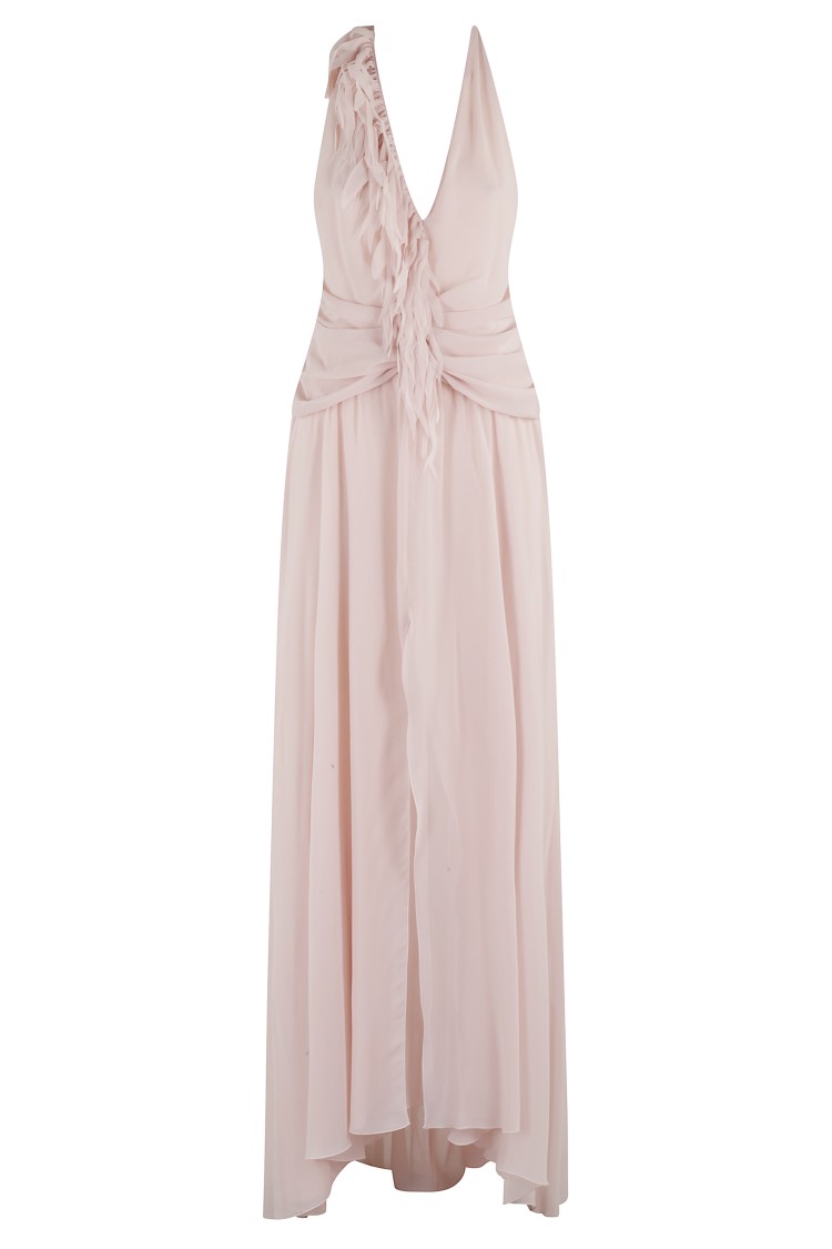 Blumarine Georg Dress W/fringe