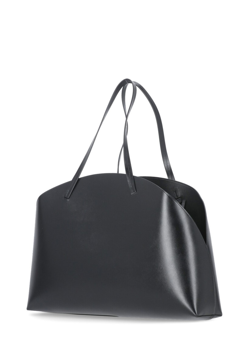 Jil Sander Black Curve Shoulder Bag